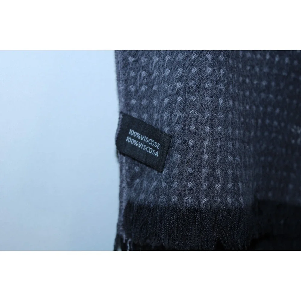 Emmanuelle Khanh Men's One Size Gray Viscose Scarf
